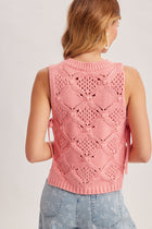 Diamond Knit Side Tie Tank