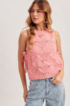 Diamond Knit Side Tie Tank
