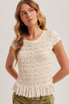 Floral Smocked Ruffle Top