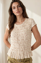 Floral Smocked Ruffle Top