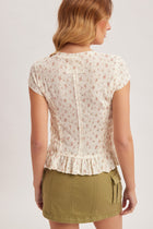 Floral Smocked Ruffle Top