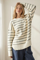 Retro Stripe Pullover Sweater