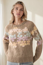 Ombre Floral Sweater