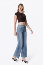 Kaylee Trouser Hem Wide Leg Jeans