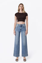 Kaylee Trouser Hem Wide Leg Jeans