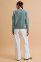 Floral Embroidery Pullover Sweater