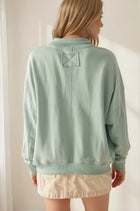 Half Placket Terry Pullover