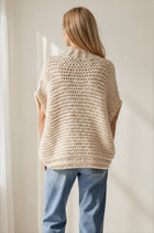 Chunky Cable Knit Short Sleeve Cardigan
