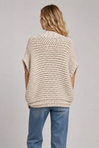 Chunky Cable Knit Short Sleeve Cardigan