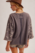 Wild Horse Washed Terry Top