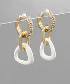 Acrylic Triangle Dangle Hoops