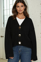 Gold Button Cardigan