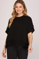 Classic Short‑Sleeve Knit Sweater