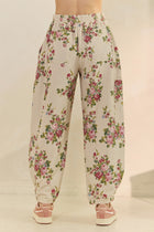 Floral Print French Terry Joggers