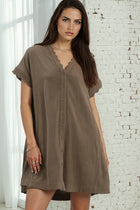 Scalloped Detail Mini Dress