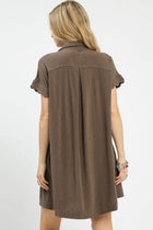 Scalloped Detail Mini Dress