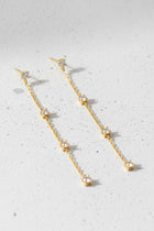 Crystal Chain Dangle Earrings
