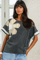 Patchwork Floral French Terry Tee