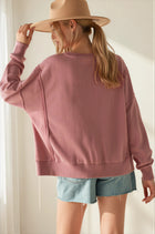 Floral Patchwork Oversized Sweatshirt