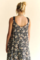 Floral Print V-Neck Maxi Dress