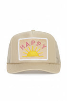 Patch Front Trucker Hat - Happy Sun