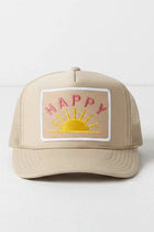 Patch Front Trucker Hat - Happy Sun