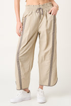 Sporty Stripe Barrel Leg Pants