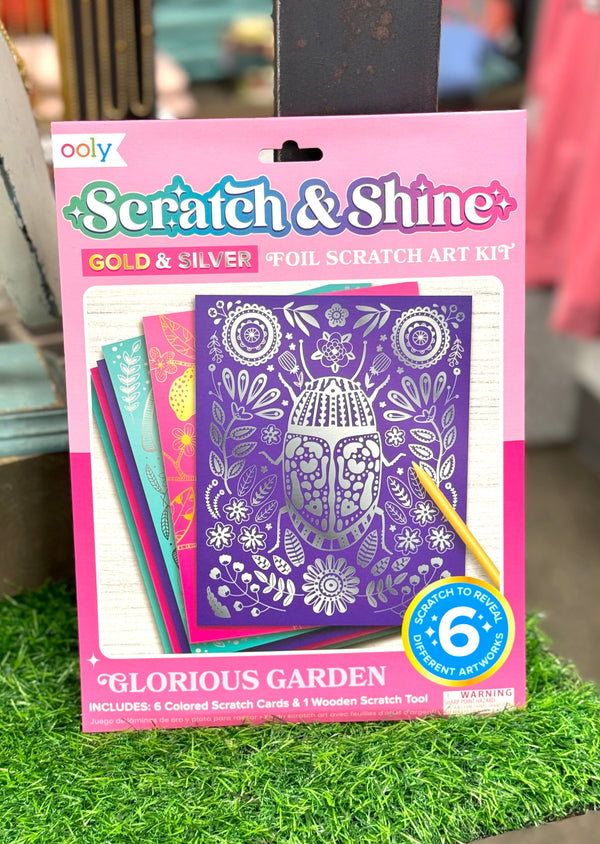 Scratch & Shine Cards - Glorious Garden