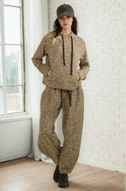 Leopard Print French Terry Hoodie