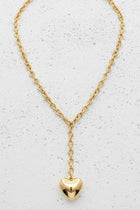 Heart Pendant Chain Link Necklace