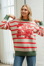 Merry & Bright Striped Sweater