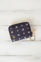 Zip Around Wallet - Pretty Posies Navy