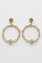 Chain Link Circle Earrings