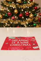 Holiday Cocktail Napkin - Wine Christmas