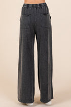 Mineral Wash French Terry Wide Leg Pants