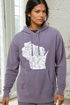 Garment Dyed WI Hoodie - Lavender