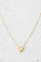Textured Heart Pendant Necklace