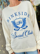 Rinkside Social Club Garment Dyed Crew - Ivory/Blue