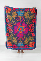Reversible Cozy Blanket - Pink Flower