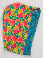 Hair Towel Wrap - Pink Neon Green