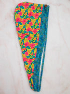 Hair Towel Wrap - Pink Neon Green