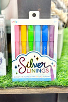 Silver Linings Outline Markers - Set of 6