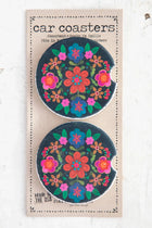 Car Coaster Set - Folk Floral