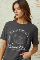 Garment Dyed Tee - Door County Social Club-Black