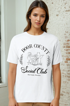 Garment Dyed Tee - Door County Social Club-White