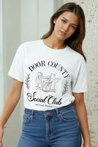 Garment Dyed Tee - Door County Social Club-White