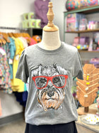 Girl's Graphic Tee - Glasses Dog