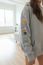 Door County Patch Sleeve Hoodie