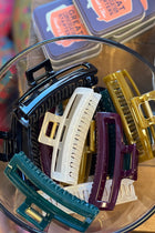 Round Rectangle Claw Clip - 5 Colors