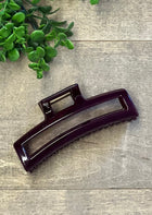 Round Rectangle Claw Clip - 5 Colors